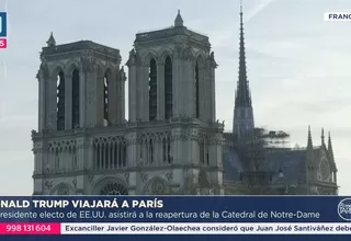 Trump acudirá a la reapertura de Notre Dame en París