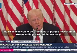 Trump amenaza con aranceles a países que no apoyen plan sobre Groenlandia