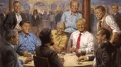 Trump causa nueva polémica con cuadro presidencial colgado en la Casa Blanca - Noticias de pintura-rupestre