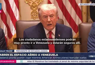 Trump confirma reapertura aérea con Venezuela tras llamada con Delcy Rodríguez