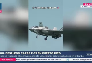 Trump envía aviones F-35 a Puerto Rico en ofensiva antidrogas