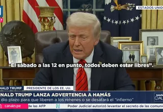 Trump exige a Hamas liberar rehenes antes del sábado