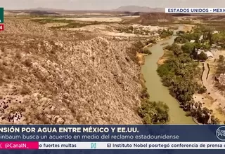 Trump exige a México cumplir tratado de agua y amenaza con arancel de 5%
