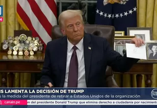 Trump firma un decreto para retirar a EE.UU de la OMS