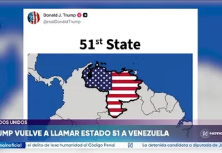 Trump genera polémica al señalar a Venezuela como "Estado 51"