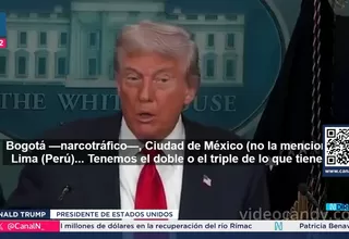 Trump compara peligrosidad de Washington con la de Lima