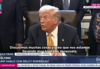 Trump mantuvo llamada con Delcy Rodríguez y dice que es “fantástica”