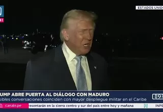 Trump no descarta diálogo con Maduro pese a tensiones regionales