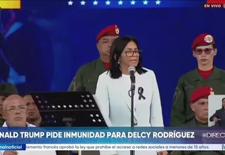 Donald Trump pide inmunidad judicial para Delcy Rodríguez en Florida
