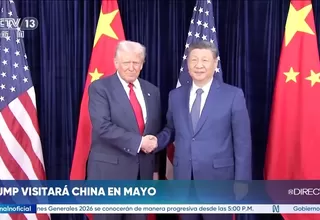 Trump viajará a China en mayo para reunión clave con Xi Jinping