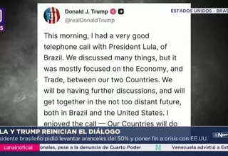 Trump y Lula dialogan para aliviar tensiones y reactivar comercio