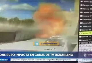 Ucrania: Dron ruso impacta sede de canal de televisión en Kiev