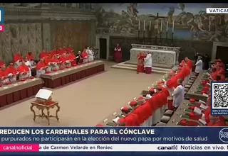 Vaticano: Se reducen los cardenales para el cónclave