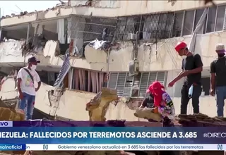 Aumenta la cifra de fallecidos por los terremotos en Venezuela