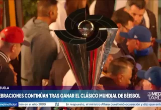 Venezuela celebra histórico título mundial de béisbol