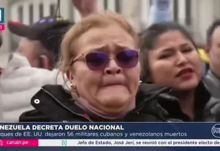 Venezuela decreta duelo nacional: Ataques de EE.UU. dejaron 56 muertos