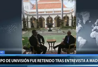 Univisión: periodistas fueron liberados tras ser retenidos por régimen de Maduro