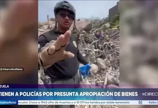 Venezuela: detienen a policías por presunta apropiación de bienes tras terremotos