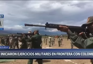 Venezuela inició ejercicios militares en la frontera con Colombia