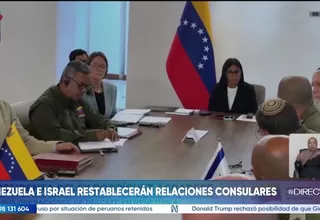 Venezuela e Israel restablecerán relaciones consulares