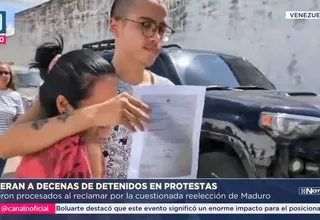 Venezuela: Liberan a detenidos en protestas