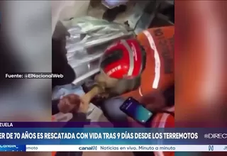 Venezuela: mujer de 70 años es rescatada con vida luego de 9 días tras terremotos