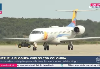 Venezuela suspende vuelos con Colombia