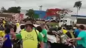 [VIDEO] Brasil: Vehículo arrolló a un grupo de manifestantes - Noticias de atropello