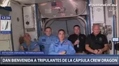 EN VIVO | Space X: Cápsula Crew Dragon llegó a Estación Espacial Internacional - Noticias de dragon