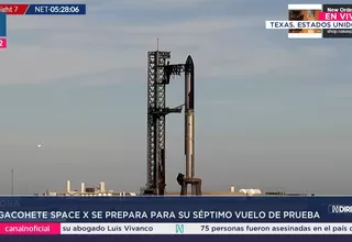 EN VIVO | Megacohete Space X se prepara para su séptimo vuelo de prueba