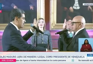 EN VIVO | Nicolás Maduro jura de manera ilegal como presidente de Venezuela