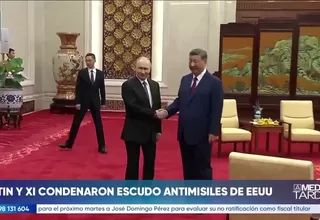 Xi Jinping y Vladimir Putin cuestionan escudo militar de Trump