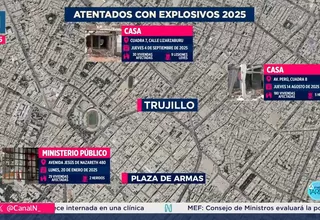 En 2025, La Libertad vivió tres atentados con explosivos de gran magnitud