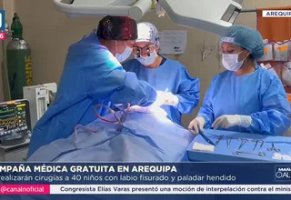 40 niños serán operados gratis por labio fisurado en Arequipa