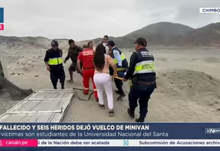 Accidente en Chimbote deja un muerto y seis estudiantes heridos