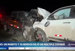 Accidente múltiple dejó un fallecido y 15 heridos en ruta a Puno