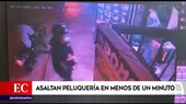 El Agustino: delincuentes venezolanos asaltaron peluquería en menos de un minuto - Noticias de mercado-unicachi