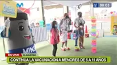 El Agustino: realizan show infantil en vacunatorio  - Noticias de desnutricion-infantil
