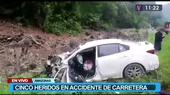 Amazonas: Accidente de carretera entre auto y trailer deja cinco heridos - Noticias de amazonas