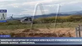 Amazonas: Helicóptero de la FAP realizó aterrizaje de emergencia - Noticias de fap