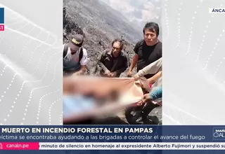 Áncash: Hombre murió al intentar agapar incendio forestal