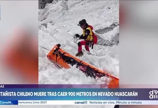 Montañista chileno falleció tras precipitarse 900 metros en el nevado Huascarán