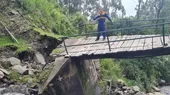 Áncash: reportan caída de puentes en el distrito de San Luis - Noticias de madre