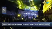 Año Nuevo: Personas celebraron en una fiesta con banda de músicos en Yungay - Noticias de musica