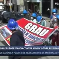 Apurímac: Mineros artesanales protestaron contra el Minem y el gobierno regional