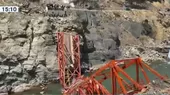 Apurímac: Se derrumbó puente Kutina a un año de inaugurado - Noticias de asesino