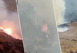 Apurímac: Se reporta incendio forestal en Ocobamba