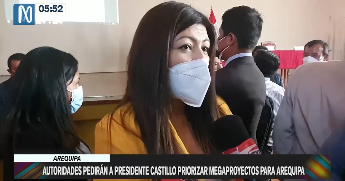 Arequipa: Autoridades pedirán al presidente Castillo priorizar megaproyectos para la región
