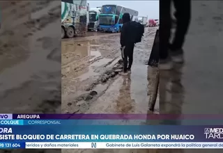 Arequipa: Bloqueo por huaico en Panamericana Sur deja un muerto