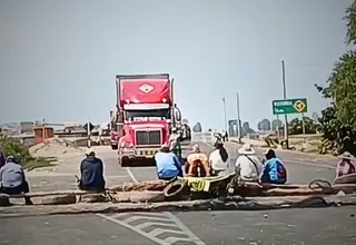 Arequipa: bloqueo en vía Costanera en rechazo a proyecto Tía María